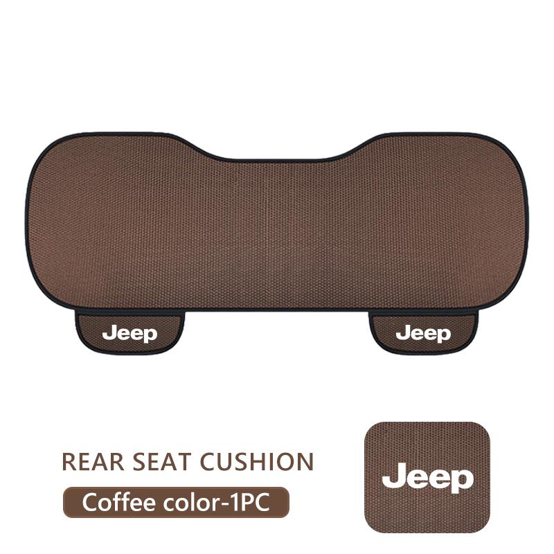 For Jeep Universal Car Seat Cushion Summer Ice Silk Front Back Seat Pad Grand Cherokee Patriot Renegade Compass Wrangler AJT1