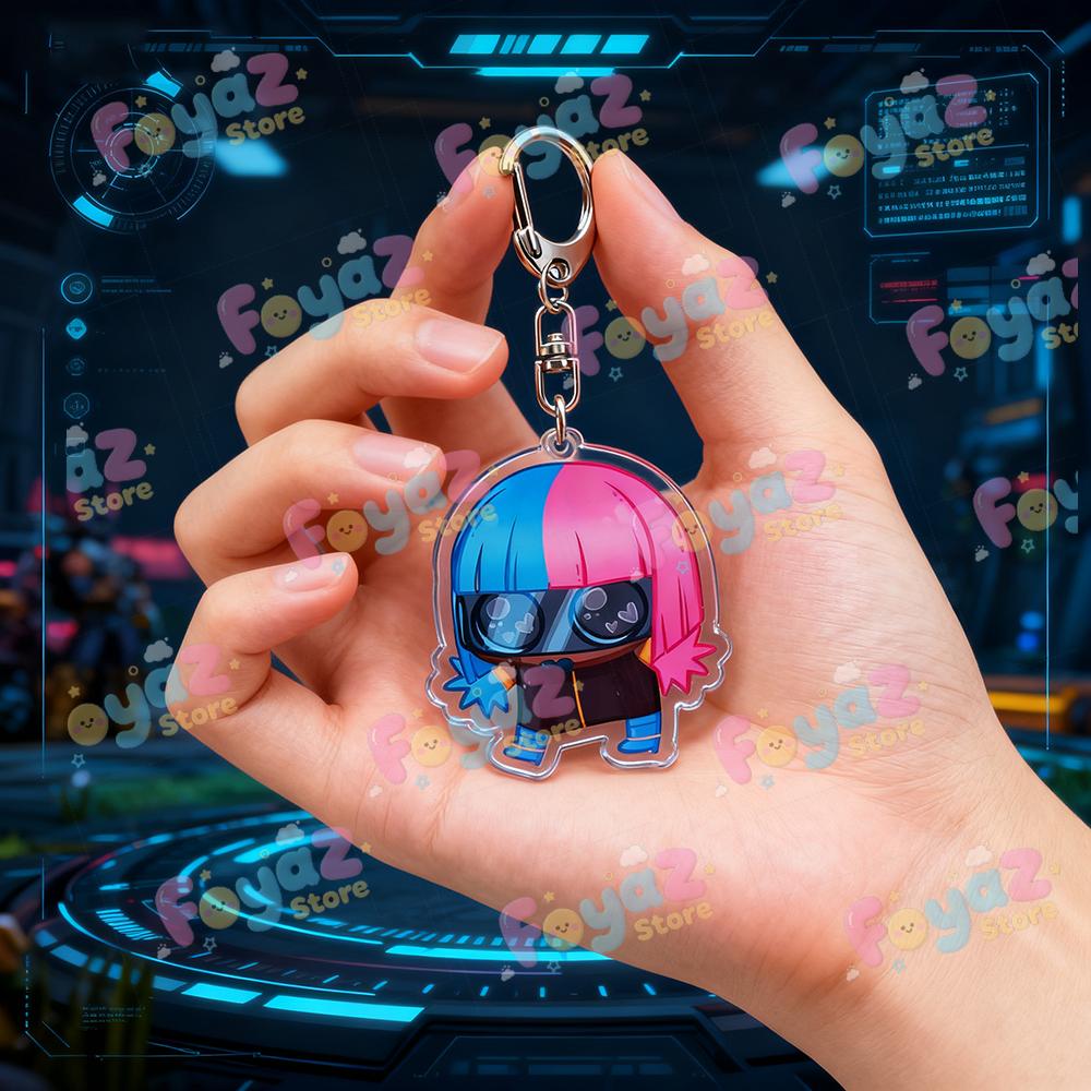 Fashion Game Dispatch Art Keychain for Accessories Funny Waterboy Sonar Prism Gaming Keyrings Key Chains Fans Gifts