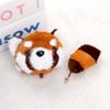 Raccoon Mini Plush Toy Cartoon Animal Keychain Backpack Pendeent Holiday Gifts