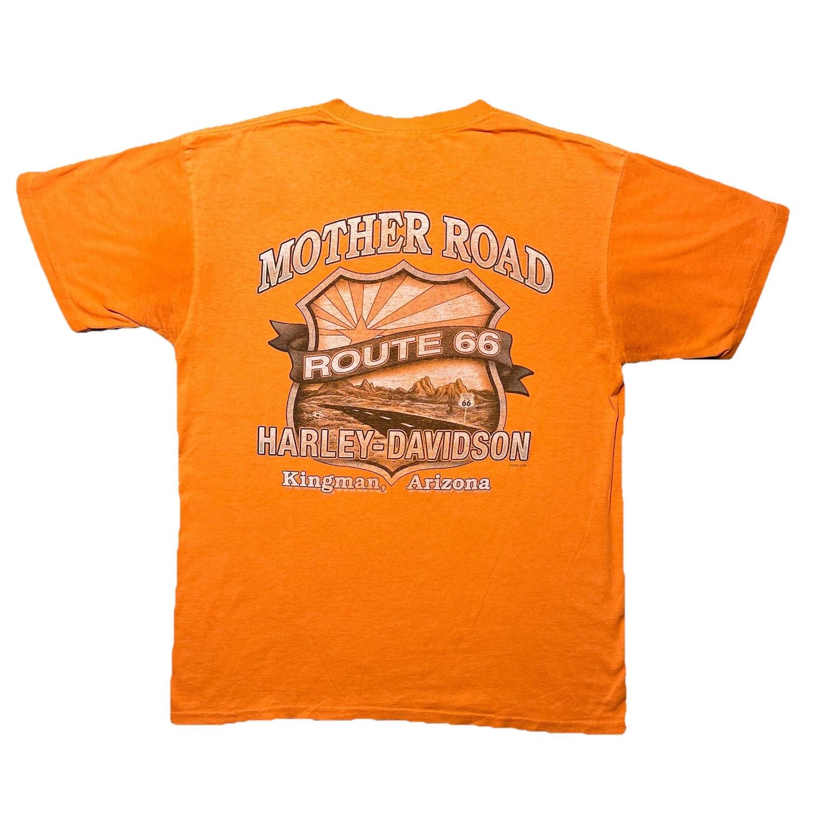 Harley Davidson Shirt L Route 66 Kingman Arizona Mother Road Graphic Tee S