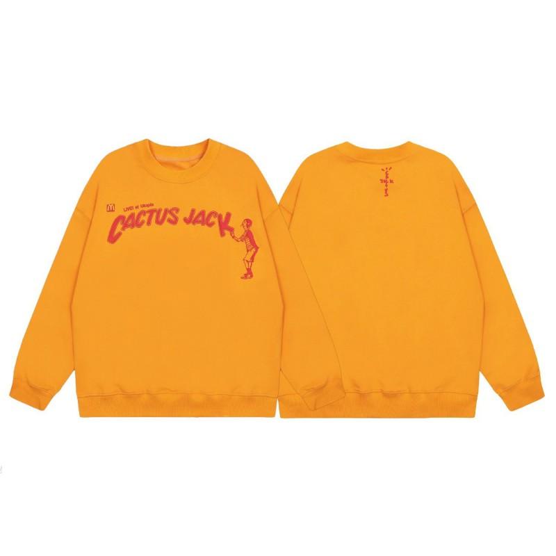 Mens Yellow Cotton Graphic Hoodie Loose Fit Streetwear Sweatshirt Casual Wear
