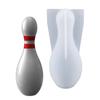 Bowling Resin Creative Molds Kit DIY Crystal Epoxy Resin Bowling Ball Silicone Mold Family Plays Table Ornament Candle Mould