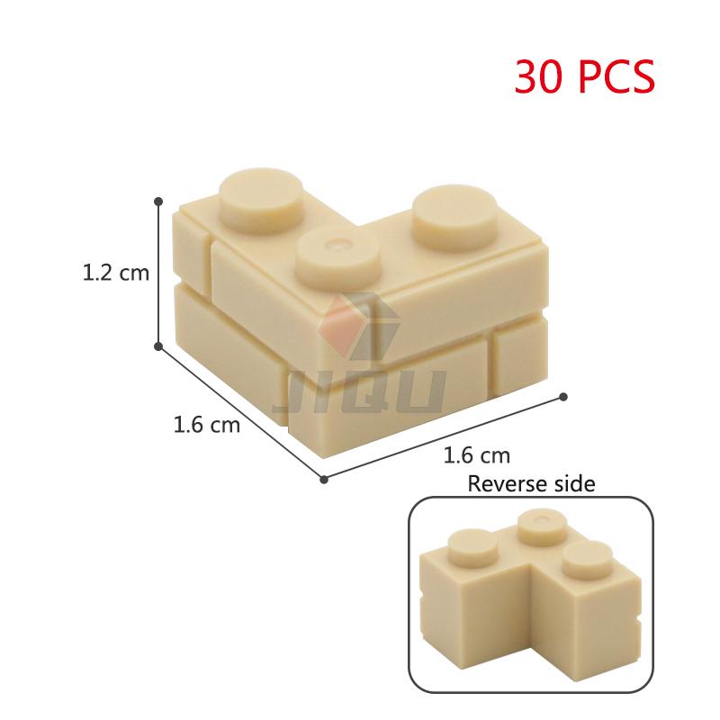 MOC 1x2 1x3 1x4 L Dots Masonry Profile Thick Brick Creative Figures House Contruction Building Blocks Toy Compatible 98283 15533