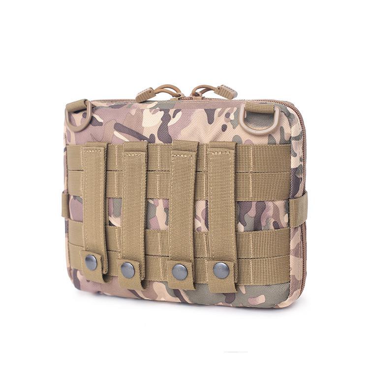 Camouflage MOLLE First Aid Kit: Outdoor Multifunctional Lifesaving Waist Pack Accessory.