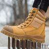 Fashion 2024 Cowhide Dermis Men Work Boots High-quality Safety Shoes Men Puncture-Proof Desert Tactical Boots Protective Shoes Outdoors