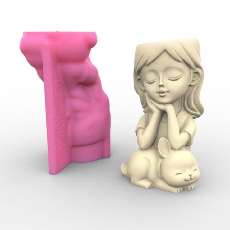 Forma na květináč Silikonová Květináč na sukulenty Rostlina Vintage Forma Beton Cement