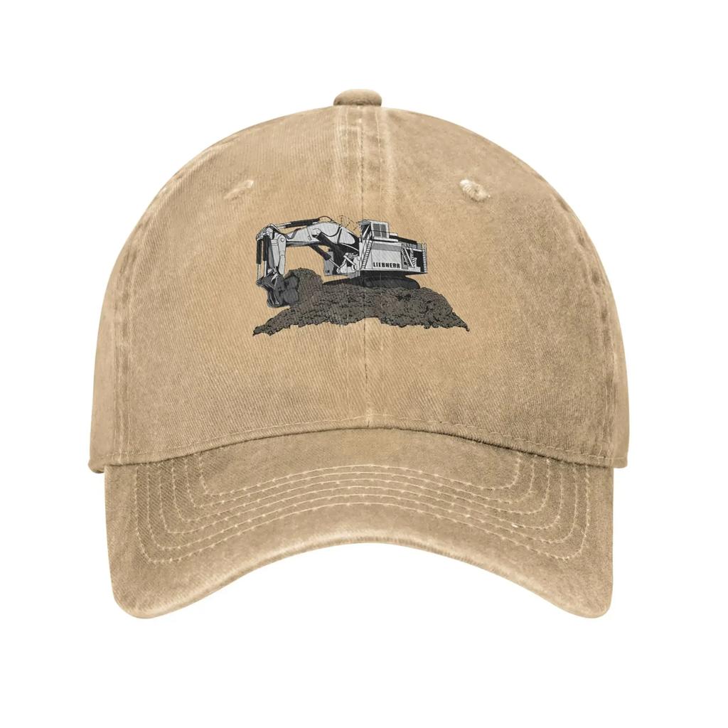Baseball Cap Liebherr Excavator Summer y2k Funny Hip Hop Hats  Couple Women Print Outdoor Sports Sun-Proof Snapback Cap