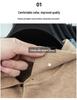 Men's Lapel Solid Color Warm Knit Sweater - Thickened Wool, Cashmere Feel, 2025 Autumn/Winter Collection