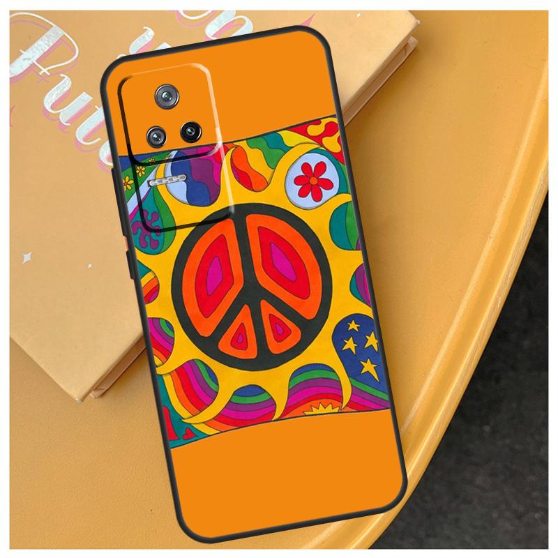 Hippy Hippie Psykedelisk Konst Fred Fodral För Xiaomi 15 14 Ultra 17 Pro Max 13T 14T 15T POCO F5 F6 F7 Pro X5 X6 X7 F8 Ultra Fodral
