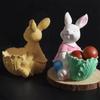Easy Releases Silicone Rabbits Mould For Artisanal Craft And Decorations
