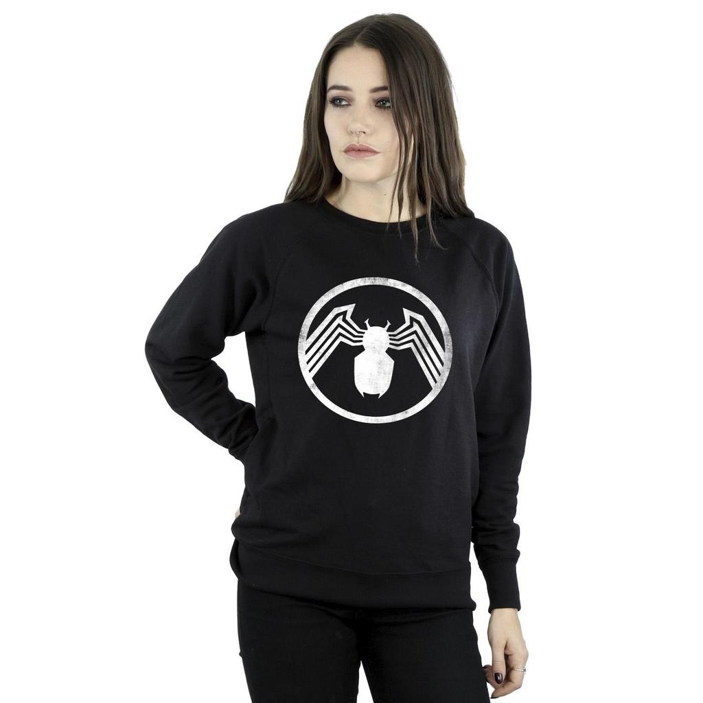 Marvel Womens/Ladies Venom Logo Emblem Sweatshirt
