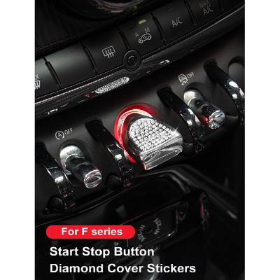 Copertura Pulsante Avviamento Accensione Motore Auto Decorazione Cristallo Diamante Bling Adesivo Per Mini Cooper F54 F55 F56 F60
