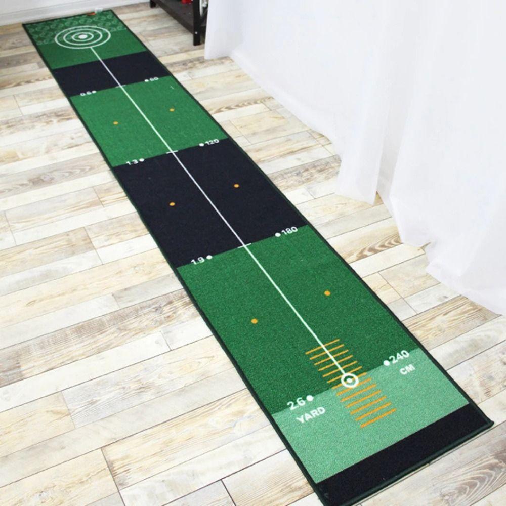 Foldable Golf Putting Practice Mat Anti-Slip Golf Putting Green Blanket Golf Training Pad  Adults