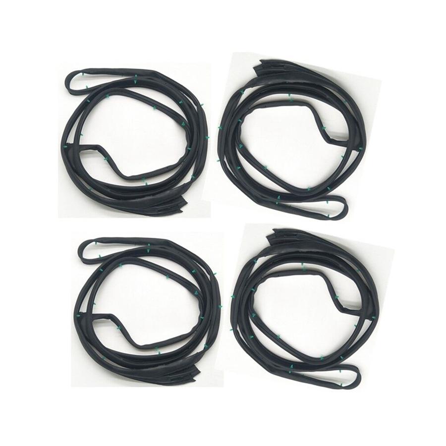 4 X Front Rear Left Right Replacement Door Rubber Seals For ACCORD Sedan 2003-07