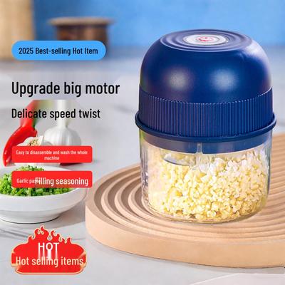 Wireless Mini Electric Garlic and Ginger Masher: Portable and Rechargeable Kitchen Tool