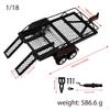 RC Trailer with Hook Hitch Double Axle Accessories Professional High Performance Metal Flatbed