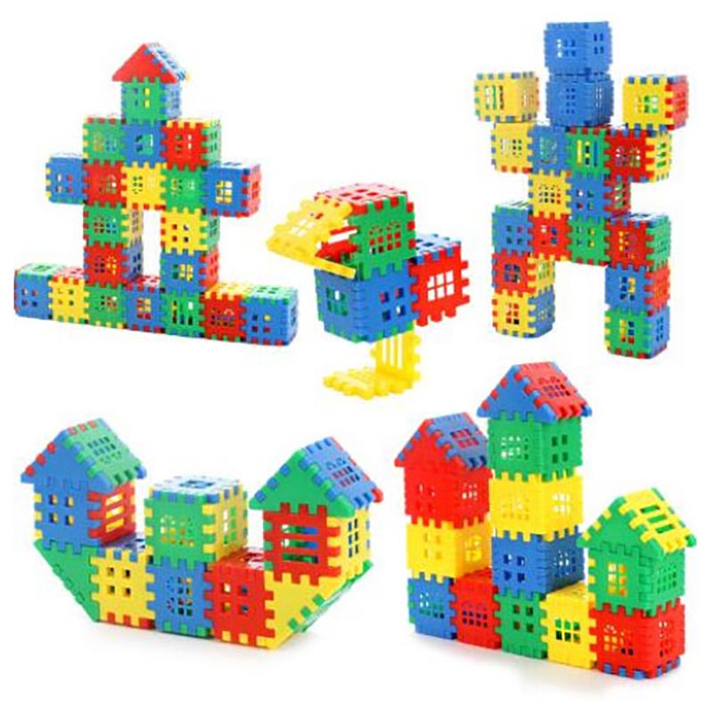 44ks Dětský domeček s pravopisným logem Block City Diy Model Figurky vzdělávací hračka
