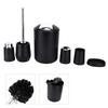 6Pcs Set Bathroom Accessories Set Electroplating Toothbrush Holder Trash Can Kit for Home