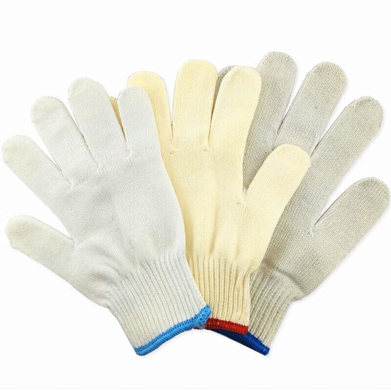 Brangdy Yellow Cotton Work Gloves