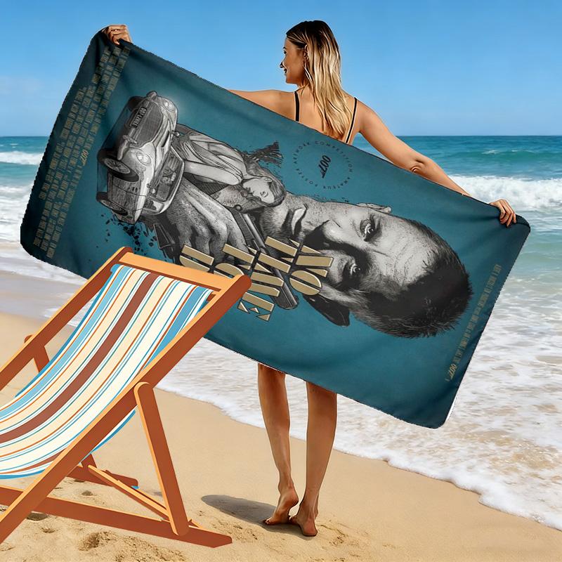 007: Spectre Danger beach towel Beach towel for vacation photos Outdoor camping quick-drying swim towel Absorbent bath towel swim beach towel Comfort