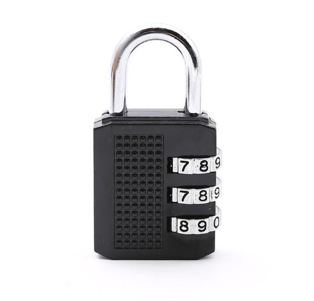 3 Digit Small Resettable Combination Padlock Luggage Case Box Lock Coded Lock School Gym Locker Suitcase Gate Pad Lock Us213