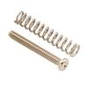 Musiclily Ultra UNC#3-48 X 0.78" (2.5x20mm) Humbucker Pickup Screw and Spring Set, Stainless Steel, Nickel, for Fender USA MIM Electric Guitars (Set O