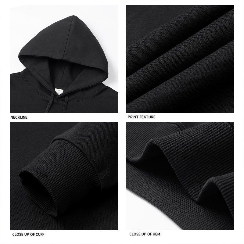 100% Cotton Men's Hoodies American Letter Hip Hop High Street New In Sweatshirts 2024 Autumn Y2K Couple Vintage Oversize Hoodies