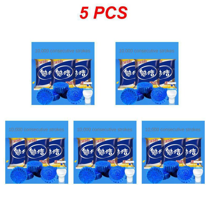 1/3/5/10pcs Toilet Cleaner Blue Bubble Harmless And Safe Toilet Cleaner Urine Deodorization And Fragrant Household Accessories
