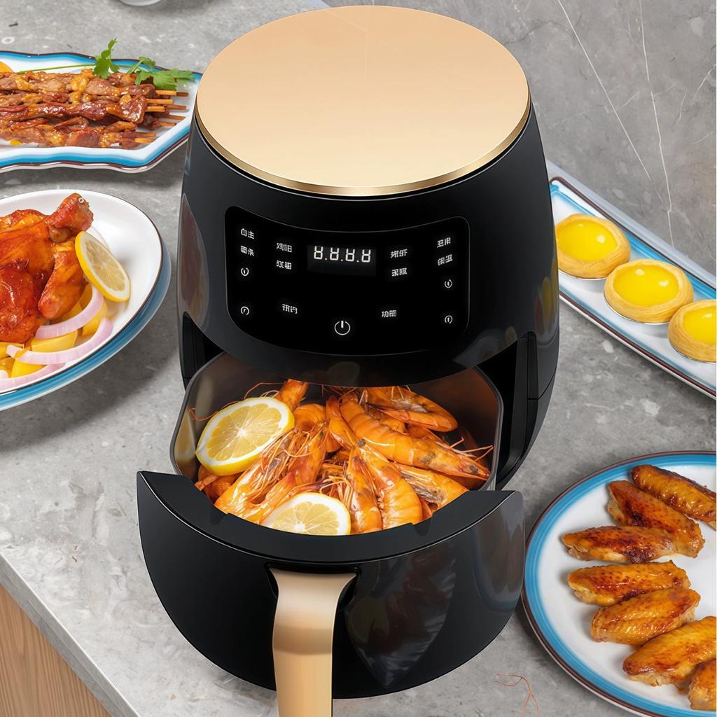 6L Multi-function Smart Touch Air Fryer Oven - Large Capacity Electric Fryer for French Fries
