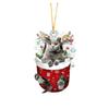 Whimsical Cat Christmas Socks Tree Hangings Brighten Up Your Decor Holiday