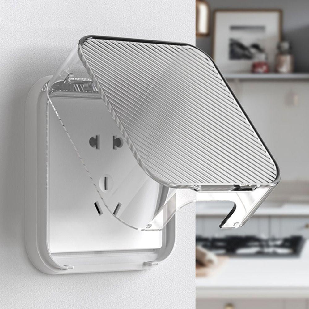 86 Type Switch Protective Cover Transparent Switch Waterproof Cover  for Bathroom