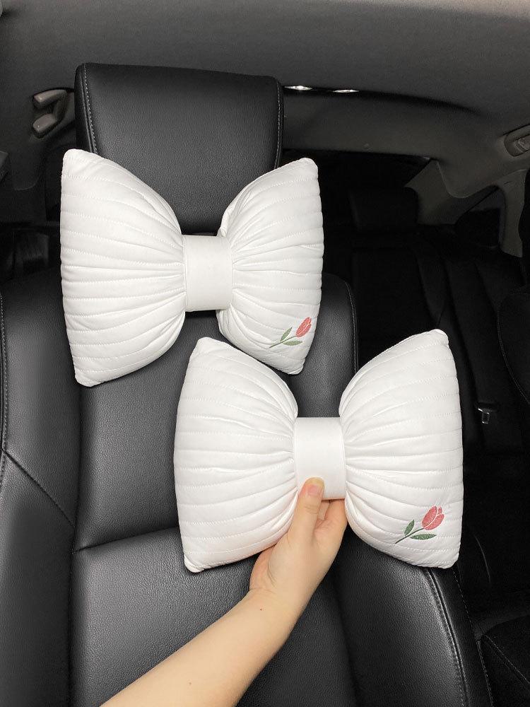 Roztomilý polštář do auta za krk s podporou pasu pro ženy