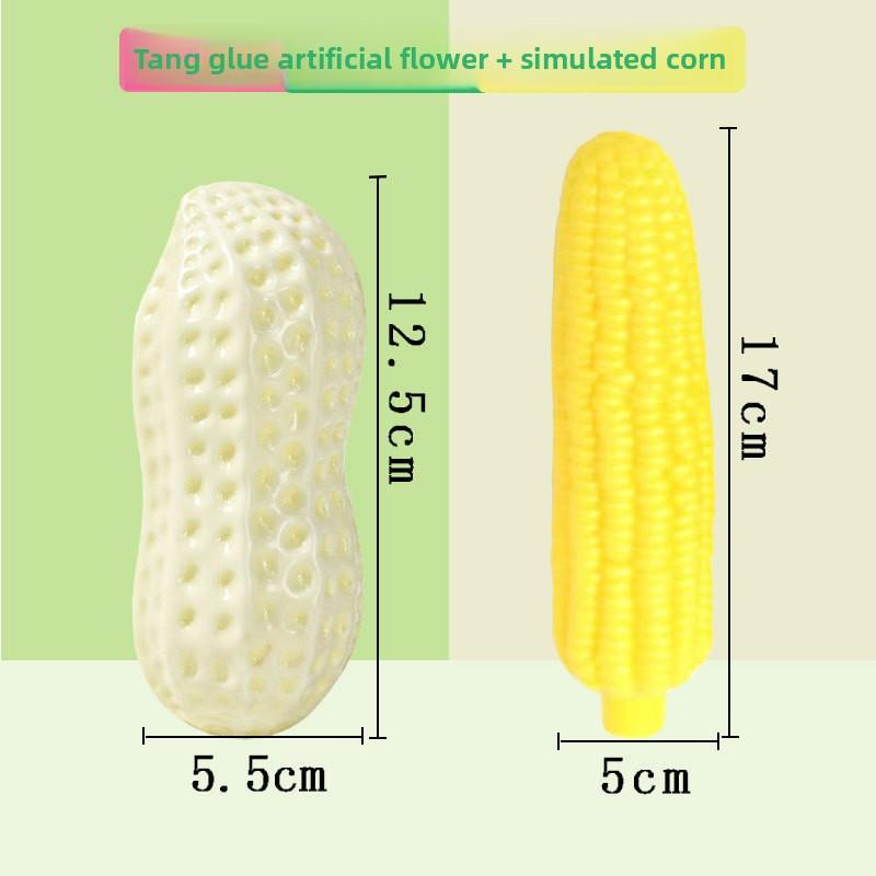 Durable Chew Sound Toy for Dogs Milky White Corn, Bite Resistant, Interactive Entertainment for Medium to Large Breeds like Corgis and Bulldogs