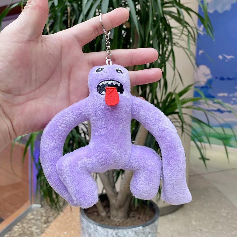 Cut Roblox Rainbow Friends Plush Keychain Soft Stuffed Colorful Game Character Pendant Bag Backpack Accessory For Game Fans Gift