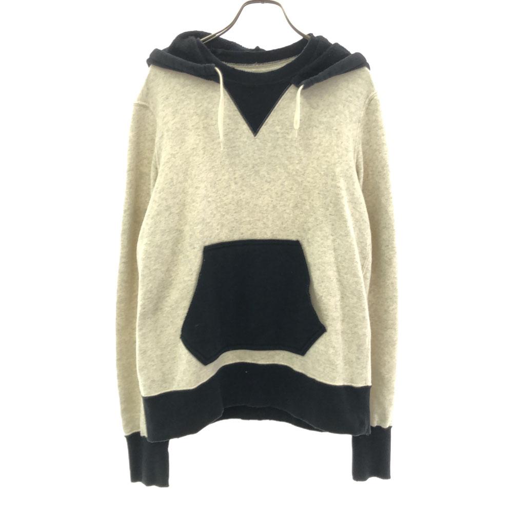 Marka Made In Japan Long Sleeve Two-tone Sweatshirts 1 White X Black Men's Used