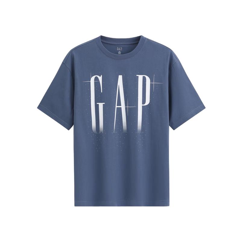 GAP Unisex 2026 Spring Logo Gradient Loose Short-Sleeve T-Shirt