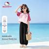 Hello Kitty Girls' Summer Casual Quick-Dry Top & Anti-Mosquito Pants Set