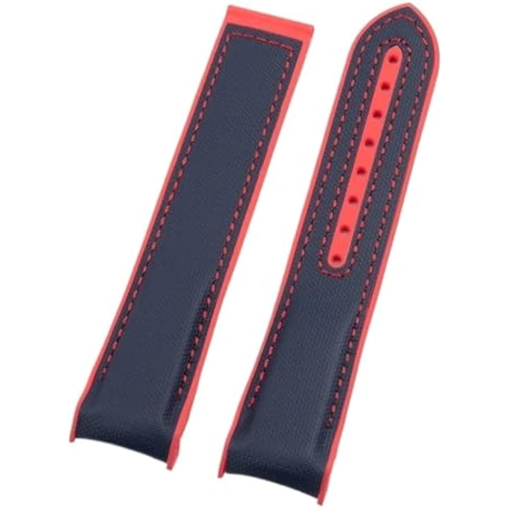 

Soft nylon composite rubber watch band compatible with Omega Planet Ocean 600 straps, wristband a...