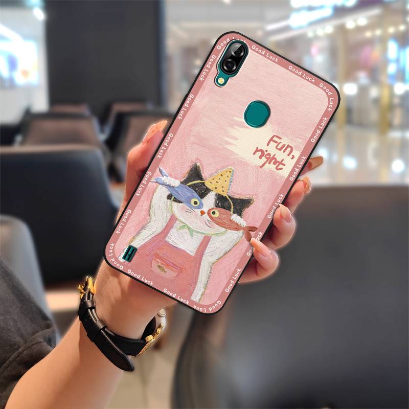 Durable Cute Phone Case For Blackview A60 Pro Waterproof Silicone Graffiti Anti-knock Phone Pouch TPU Soft Case Cartoon
