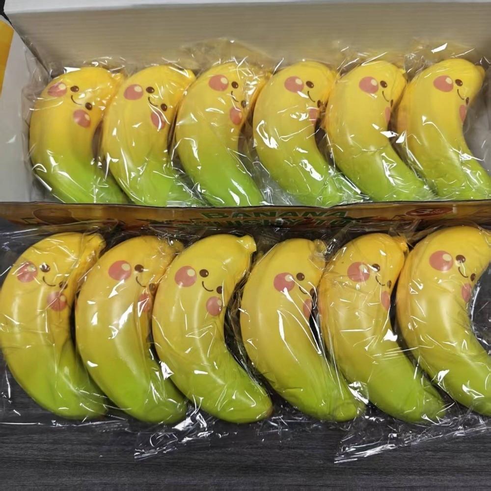 Soft Banana Squeeze Toys PU Banana Squishy Toy Kids Toy Fruits Pinch Toy Children's Gifts
