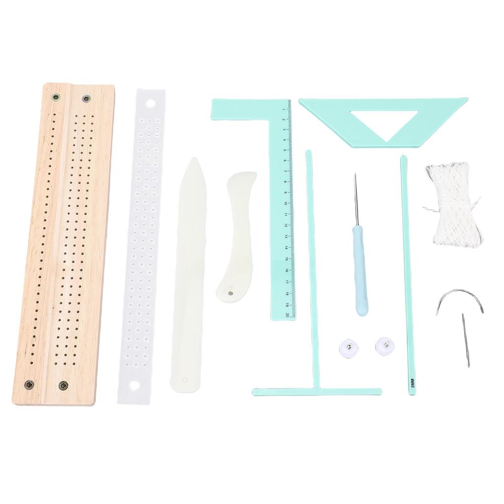 Bookbinding Supplies Kit Multifunctional Portable Bookbinding Scrapbooking Tool Set for Diary Mini Album