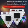 Solar-Powered Triangle Led Warning Light Car Night Safety Flashing Led Light Car Warning Lamp Anti-Collision Wide Tail Light