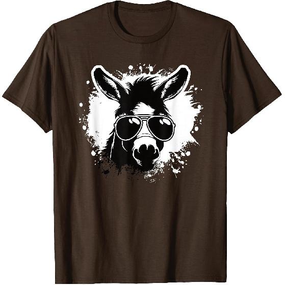 Cool Donkey Sunglasses Funny Donkey Lover Men Boys Kids T-Shirt