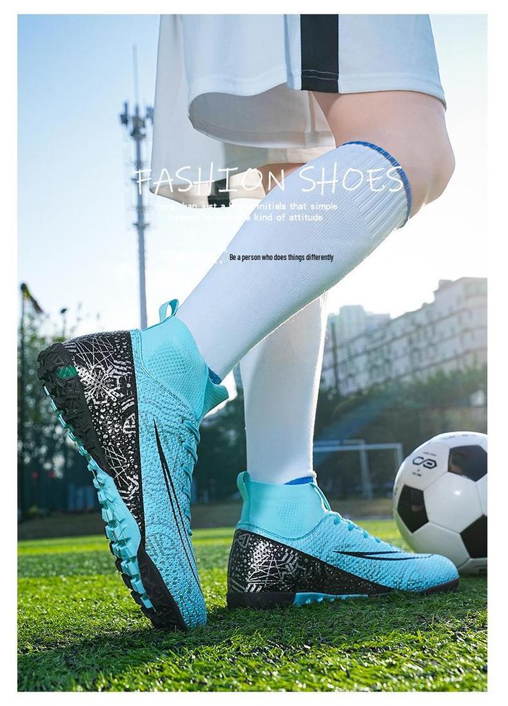 Scarpe da Allenamento da Calcio con Tacchetti Lunghi per Bambini e Bambine - Calzature Professionali da Competizione