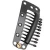 100pcs 10 Teeth Wig Clip Stainless Steel   Hairpiece Snap Clip for Hair Extension