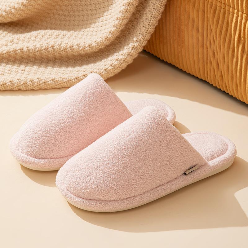 New Silent Cotton Slippers Autumn and Winter Simple and Comfortable Floor Mop Home Non-slip Deodorant Cotton Slippers Winter