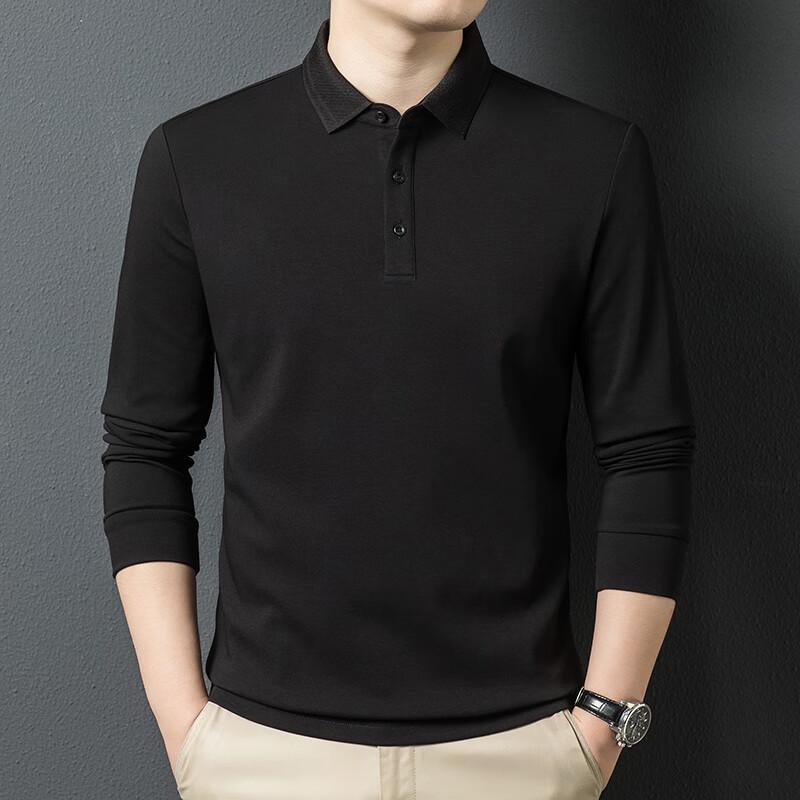 Yiliteng Men's Long Sleeve Polo T-Shirt