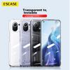 ESCASE Xiaomi 11 Phone Case Protective Cover, Shockproof Full Coverage/soft Silicone (With Lanyard Hole), Transparent Protective Case