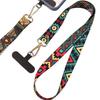 Mobile Phone Broadband Straps Long Painted Totem Lanyard Neck Band Shoulder Cord Anti Loss Rope Hang Retro Ethnic Style Strap