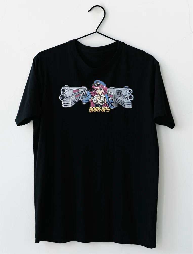Hookups Skateboard Cop Girl With Guns T-Shirt S-2XL XXXL